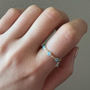 Melinda Maria Opal Diamond Ring